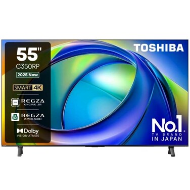 Toshiba 55 inches 4K Smart TV, Black, 55C350RP