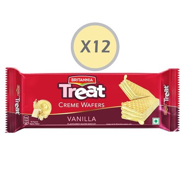 Britannia Treat Vanilla Creme Wafers 36g x 12