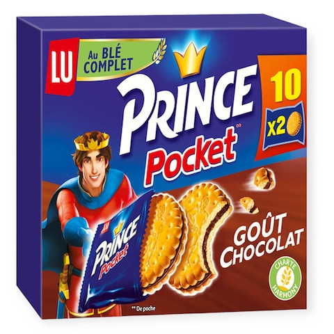 Lu Prince Pocket Chocolate Biscuits 400GR