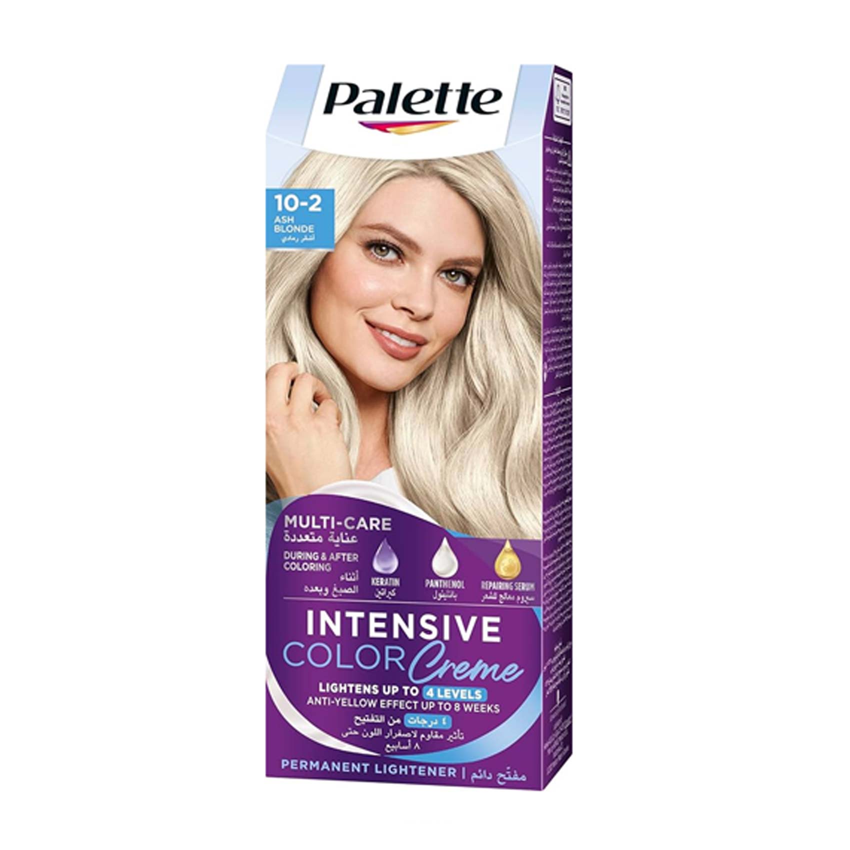 Schwarzkopf Palette Intensive Permanent Hair Color 10-2 Ultra Ash Blonde 50ML