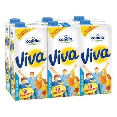 Candia Viva Uht Low Fat 125ML X6