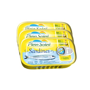 Plein Soleil Sardines In Oil 125GRX3