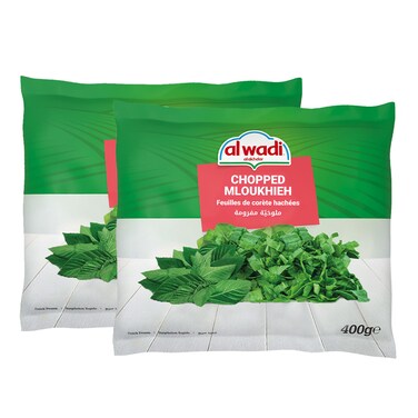 Al Wadi Al Akhdar Frozen Mloukhieh Chopped 2X400GR