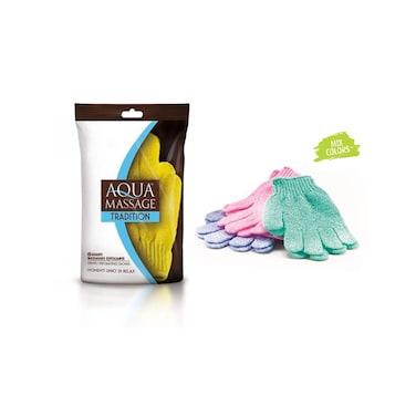 Arix Aqua Massage Fantasy Nylon Gloves 2 Pieces