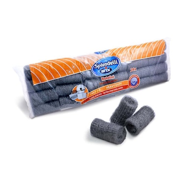 Arix Ultra Fine Steel Rolls Scourer 24 Pieces
