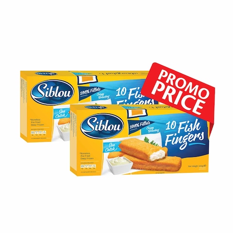 Siblou Fish Fingers 10 Pieces 250GR X2