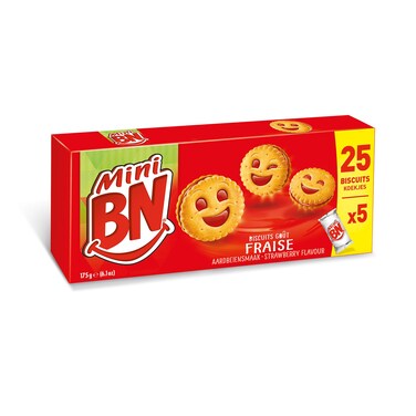 BN Mini Fraise Biscuits 175GR