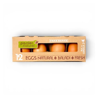 Panier Natural Eggs X12