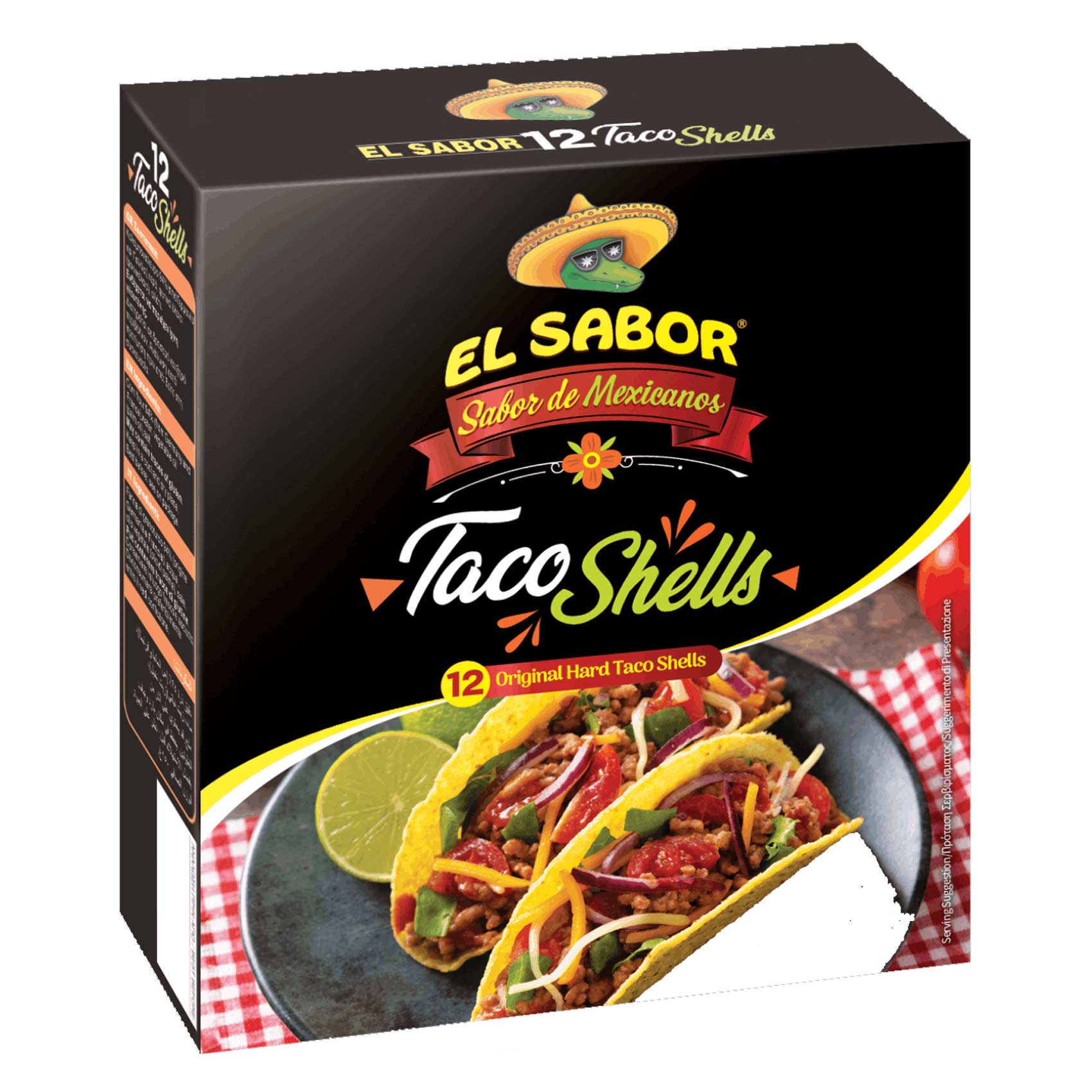 El Sabor Taco Shells 145GR 12 Pieces