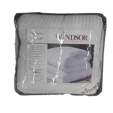 Windsor Luxury Quilt Cover Double White 200X200CM