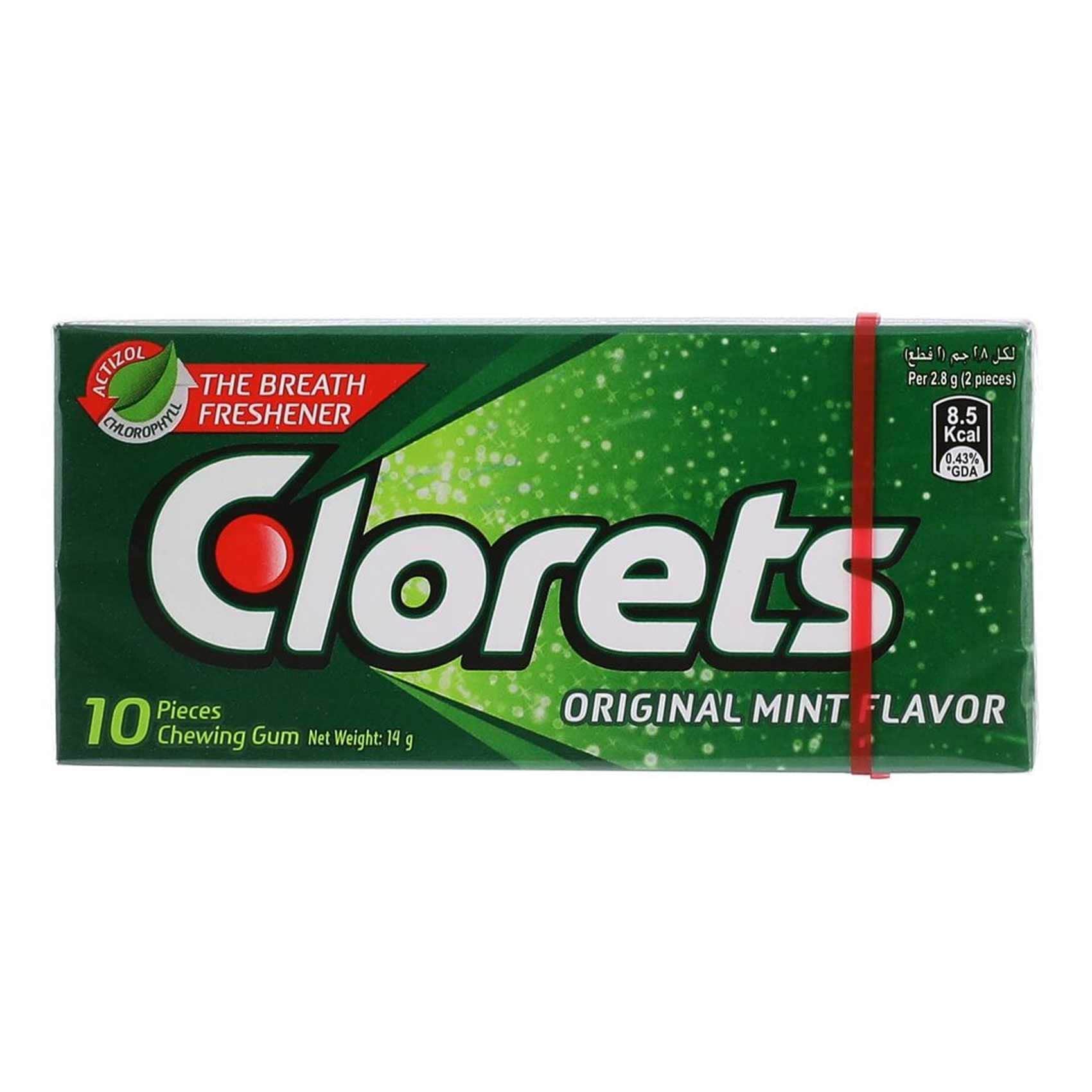 Buy Clorets Chewing Gum Mint 10 Pieces Online | Carrefour Lebanon