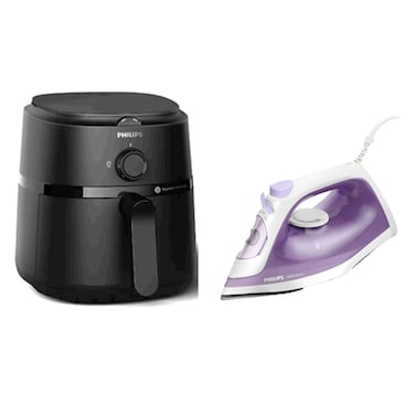  Philips Airfryer 1700W + Steam Iron 1800W
