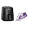  Philips Airfryer 1700W + Steam Iron 1800W
