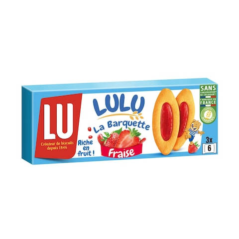 Lu Barquette Lulu Starwberry Biscuits 120GR