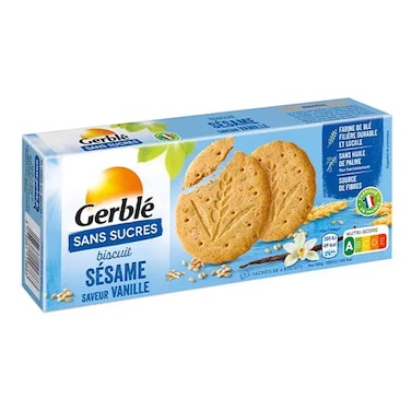 Gerble Biscuit Sesame Saveur Vanille Sans Sucre 132GR