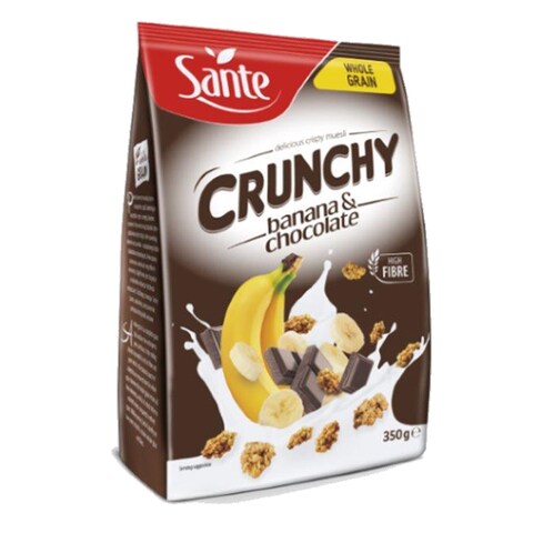 Sante Crunchy Banana And Chocolate Whole Grain Muesli 350GR