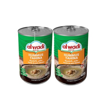 Al Wadi Al Akhdar Hummus Tahina 400GR X2