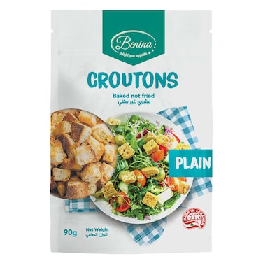 Benina Baked Plain Croutons 90GR