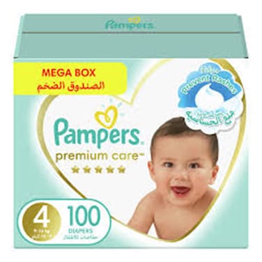 Pampers Premium S4 9-14KG 100 Diapers