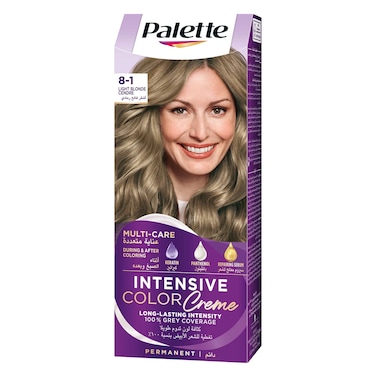Schwarzkopf Palette Intensive Hair Color Cream 8-1 Light Blonde Cendre 50ML