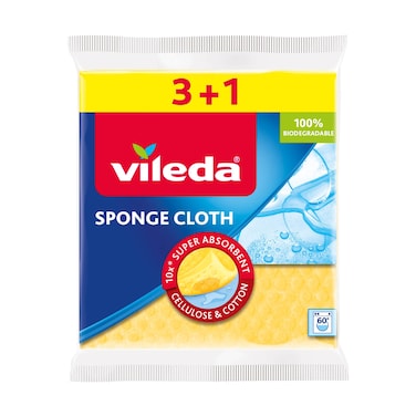 Vileda Sponge Cloth 3+1 Free