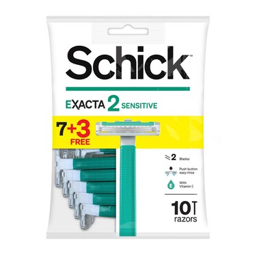 Schick Exacta 2 Sensitive Razor Blades 10 Count