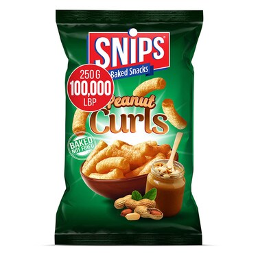 Snips Curls Peanut 250GR