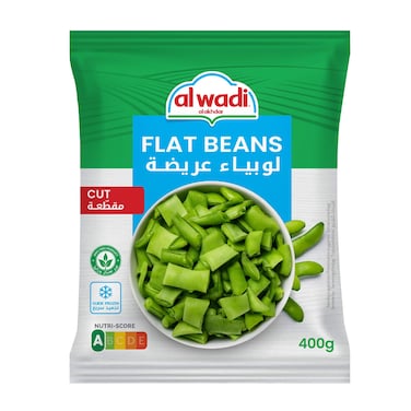 Al Wadi Al Akhdar Frozen Cut Flat Beans 400GR