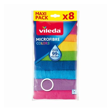 Vileda Cloth Microfiber 8 Pieces 6+2 Free