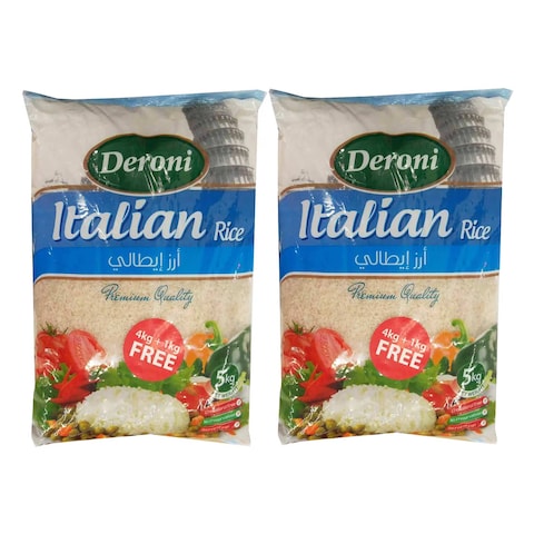 Deroni Italian Rice 5KG 1+1 Free