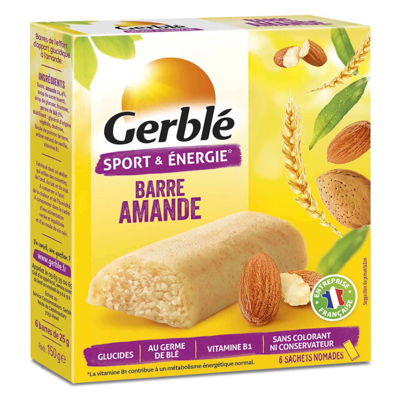Gerble Barre Amande 150GR