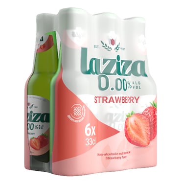 Laziza Strawberry Bottle 6X33CL