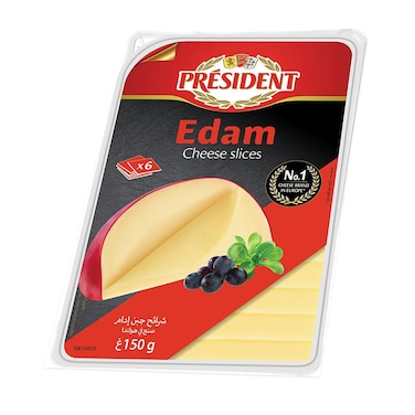 President Classic Edam Slices Cheese 150g