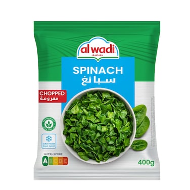 Al Wadi Al Akhdar Frozen Chopped Spinach 400GR