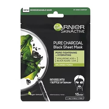 Skin Nat Charcoal 28 Sheets Tissue Mask