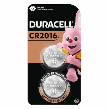 Duracell Lithium Button Battery 2016 3V 2 Batteries
