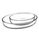 Glass Oval 1.6L 2 Pieces