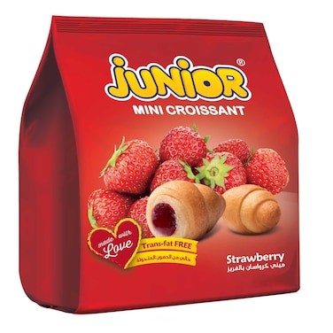 Junior Mini Croissant Strawberry 35GR