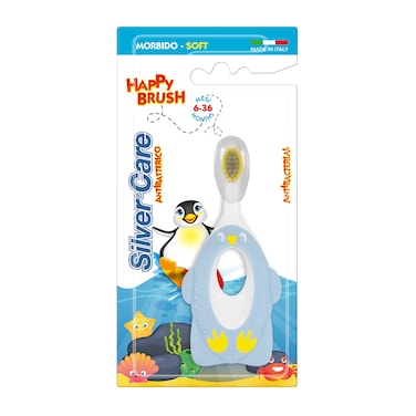 Silver Care Antibacterial Bristles Happy Toothbrush 6 to 36 Months