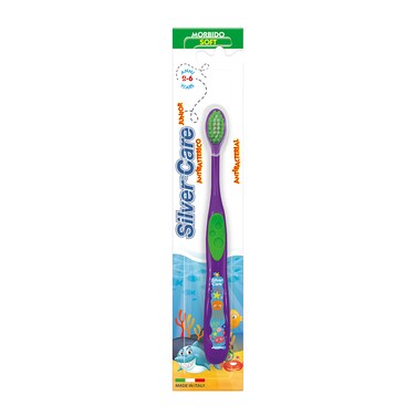 Silver Care Antibacterial Soft Bristles Kids Toothbrush Junior 2 To 6 Years