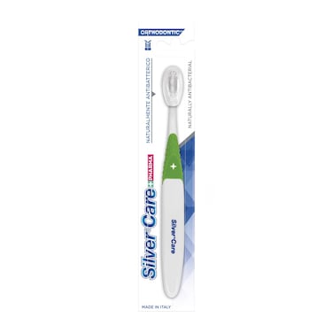 Silver Care H2O Antibacterial Orthodontic Tooth Brush With Spear Head 1 Piece