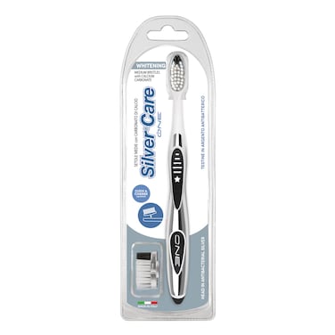 Silver Care One Click And Change Whitening Tooth Brush With Spear Head 1 Piece