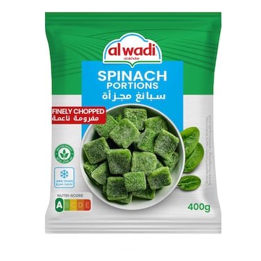 Wadi Al Akhdar Frozen Finely Chopped Spinach 400GR