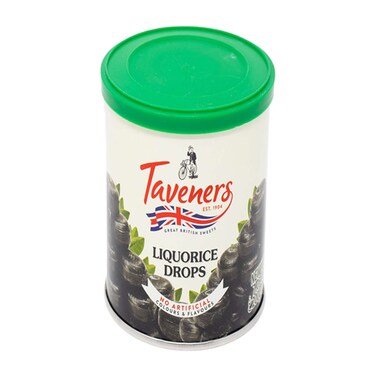 Taveners Liquorice Drop Tin 200GR
