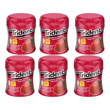 Trident Gum Strawberry Bottle 84GRX6