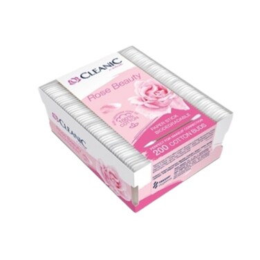 Cleanic Rose Oil Beauty Cotton Buds 200 Pieces