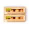 Panier Naturel Eggs 12 Pieces X2