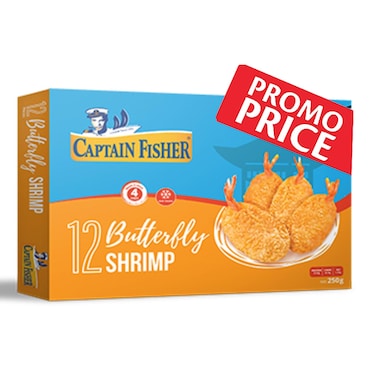 Captain Fisher Breaded Shrimp Butterfly 250GR Special Price