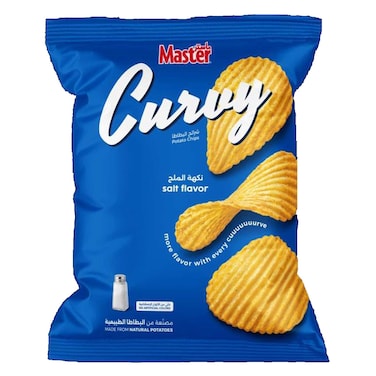 Master Chips Curvy Salt 80GR