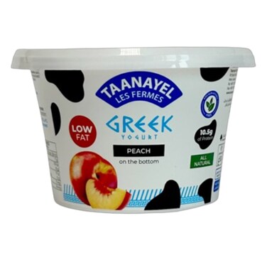 Taanayel Greek Yogurt Peach Low Fat 150GR